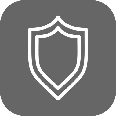 Beyaz arkaplanda vektör Kalkanı düz simgesi