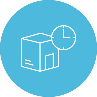 Zaman Simgesinde Vektör Teslimatı 