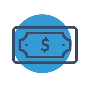 vektör dolar not simgesi 