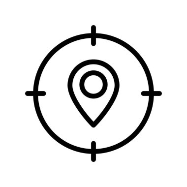 navigasyon pusula simgesi, vektör illüstrasyonu