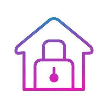  Vektör Kilit Evi simgesi 