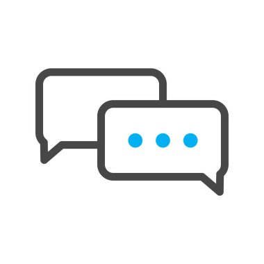 Sohbet simgesi, vektör çizimi