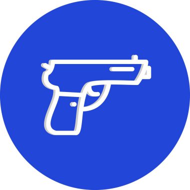 Bir silah simgesinin vektör illüstrasyonu