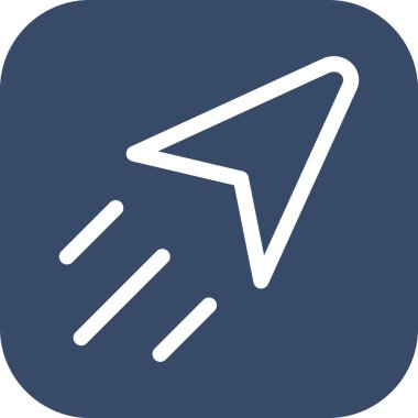 vektör beyaz arkaplanda düz simge gönderdi