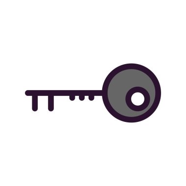 anahtar simgesi. düz dizayn biçimi 10