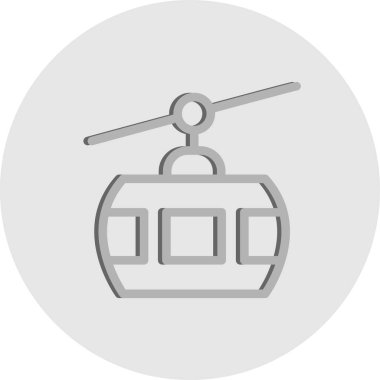 tren simgesi vektör illüstrasyonu