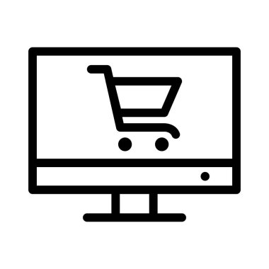 vektör çevrimiçi alışveriş simgesi 