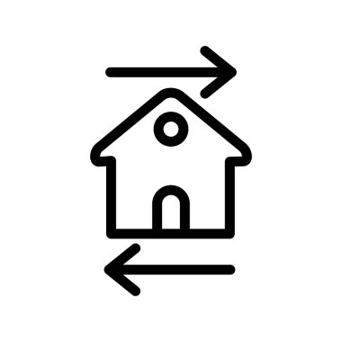 ev simgesi vektör illüstrasyonu