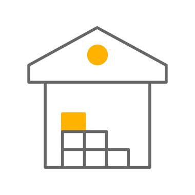 Beyaz arka planda izole edilmiş siyah renkli ev simgesi. inşaat vektörü illüstrasyonu