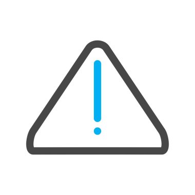 Beyaz arkaplanda Tehlikeli düz simge