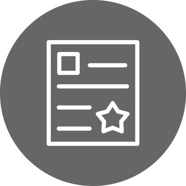 Belge simgesinin vektör illüstrasyonu