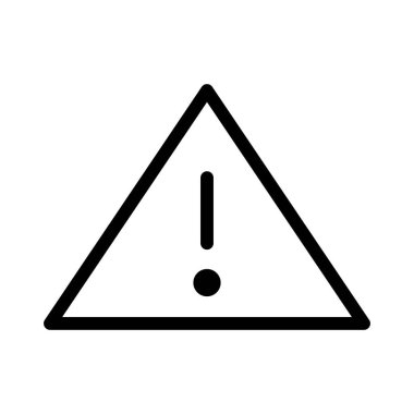 ünlem noktası simgesi, vektör illüstrasyonu