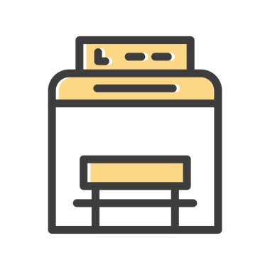 vektör Otobüs Durdurma simgesi 