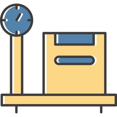 Otel ve servis satırı vektör simgesi.