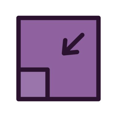 Beyaz arkaplan üzerindeki düz simgeyi büyüt