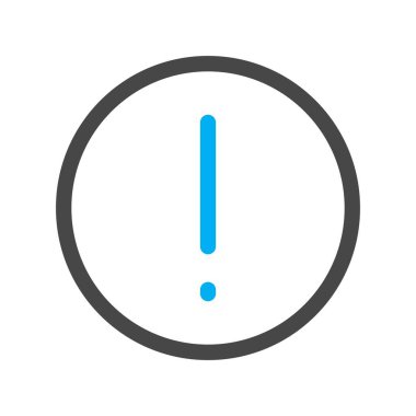 Beyaz arkaplanda vektör bilgisi düz simgesi