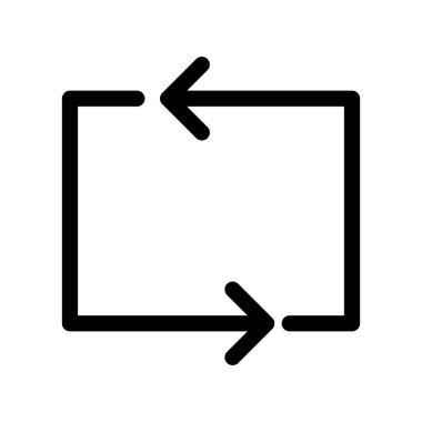 Beyaz arkaplanda yassı simgeyi yenile