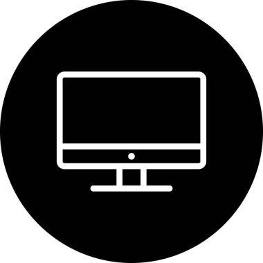 bilgisayar simgesi vektörü beyaz arkaplanda izole edildi