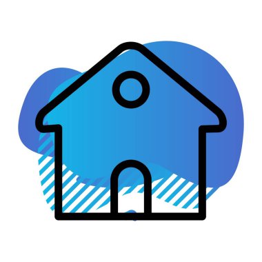 Ev simgesinin vektör illüstrasyonu