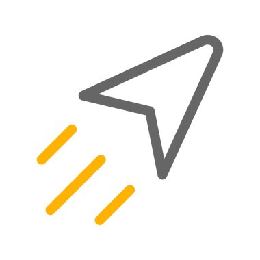 vektör beyaz arkaplanda düz simge gönderdi