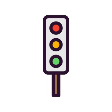  vektör Sinyal Işığı simgesi 