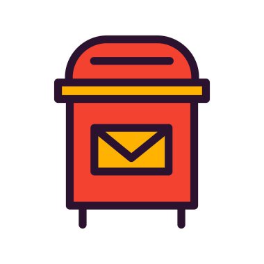 posta düz vektör simgesi