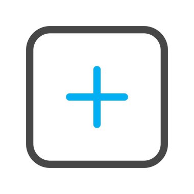 Beyaz arkaplana düz simge ekle