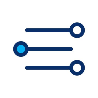 Beyaz arkaplanda vektör dengeli düz simge 