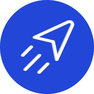 vektör beyaz arkaplanda düz simge gönderdi