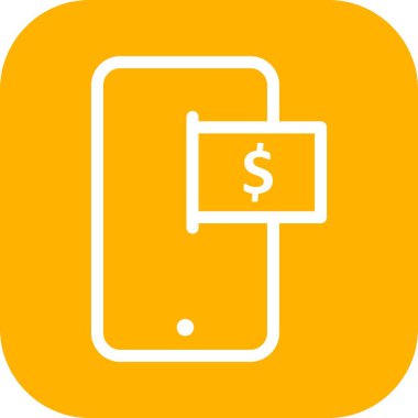 Vektör Mobil bankacılık simgesi 