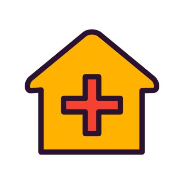 Hastane Simgesi Vektör İllüstrasyonu
