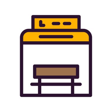 vektör Otobüs Durdurma simgesi 