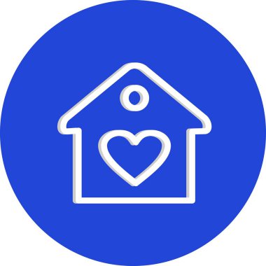 Beyaz arkaplandaki düz simge gibi