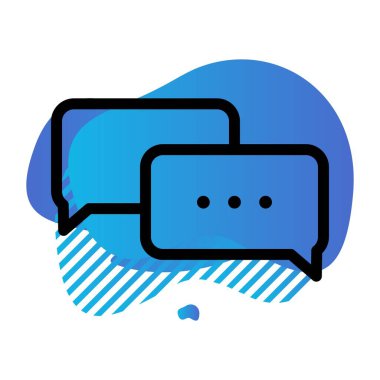 vektör baloncukları sohbet simgesi 