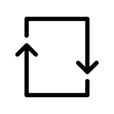 Beyaz arkaplanda yassı simgeyi yenile