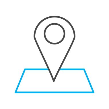 Harita işaretleyici simgesi. vektör illüstrasyonu