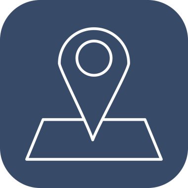 Harita işaretleyici simgesi, vektör illüstrasyonu