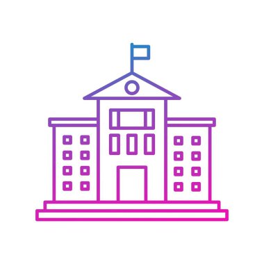 Modern yapı simgesinin vektör illüstrasyonu