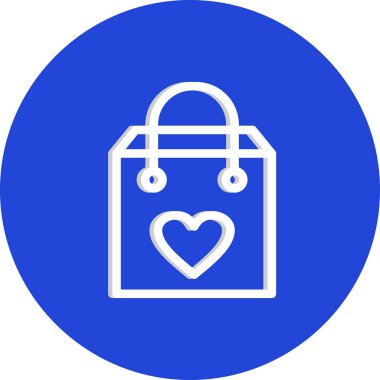 Vektör alışveriş torbası simgesi 