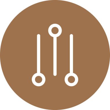 Beyaz arkaplanda vektör dengeli düz simge