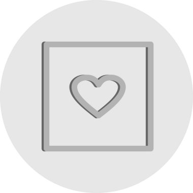 Beyaz arkaplanda en sevilen düz simge