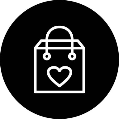 Vektör alışveriş torbası simgesi 