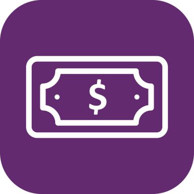 vektör dolar not simgesi 