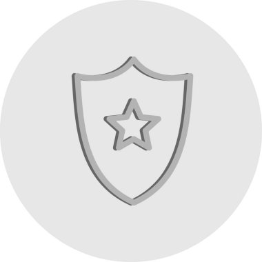 Beyaz arkaplanda vektör Kalkanı düz simgesi