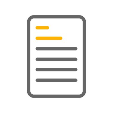 belge simgesi vektör illüstrasyonu