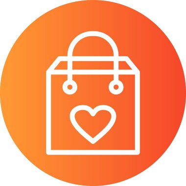 Vektör alışveriş torbası simgesi 