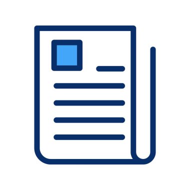 belge simgesi vektör illüstrasyonu