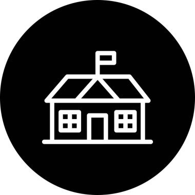 Modern ev simgesinin vektör illüstrasyonu