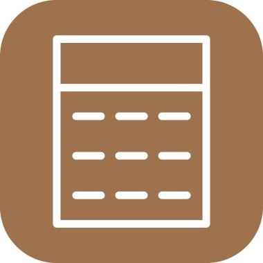 Beyaz arkaplan üzerindeki vektör düz simgesi