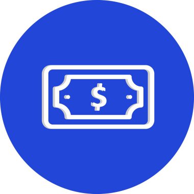 vektör dolar not simgesi 